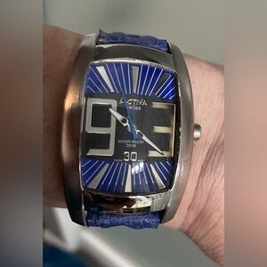 Activa  Silver and Purple watch ladies